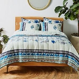 Anthro Kirby King Quilt with 4 shams